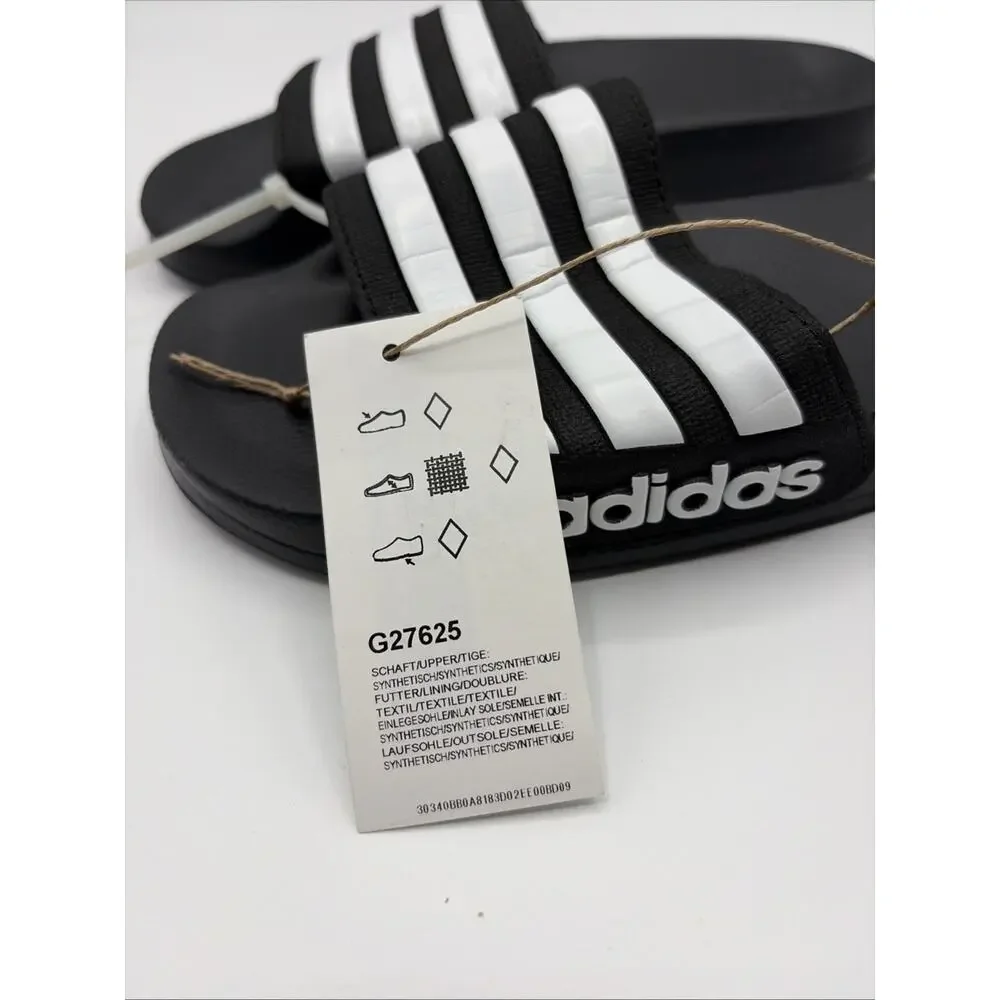 Adidas Adilette shower K slide sandal black white unisex kid's G27625 US Sz 3